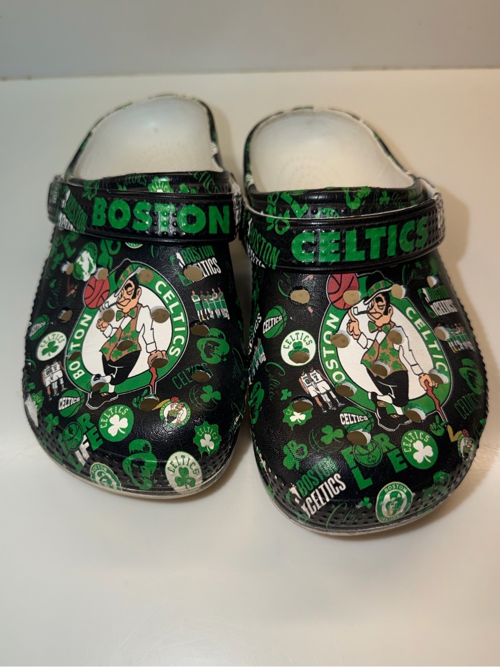 Boston Celtics Croc-like Shoes EUC!